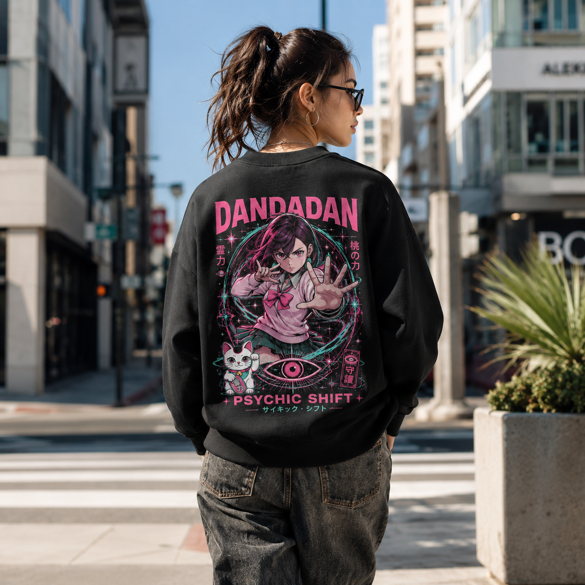 Momo Ayase Dandadan Anime Sweatshirt - Psychic Shift