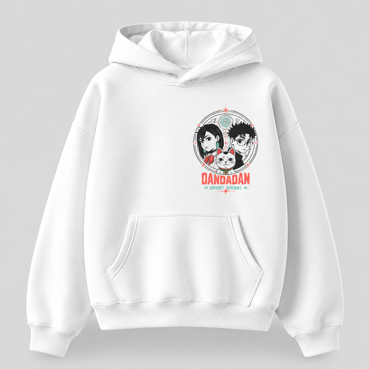 Momo Ayase & Ken Takakura Dandadan Anime Hoodie - Ghost Signal
