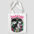 Momo Ayase & Ken Takakura Dandadan Anime Canvas Tote Bag - Occult Duo