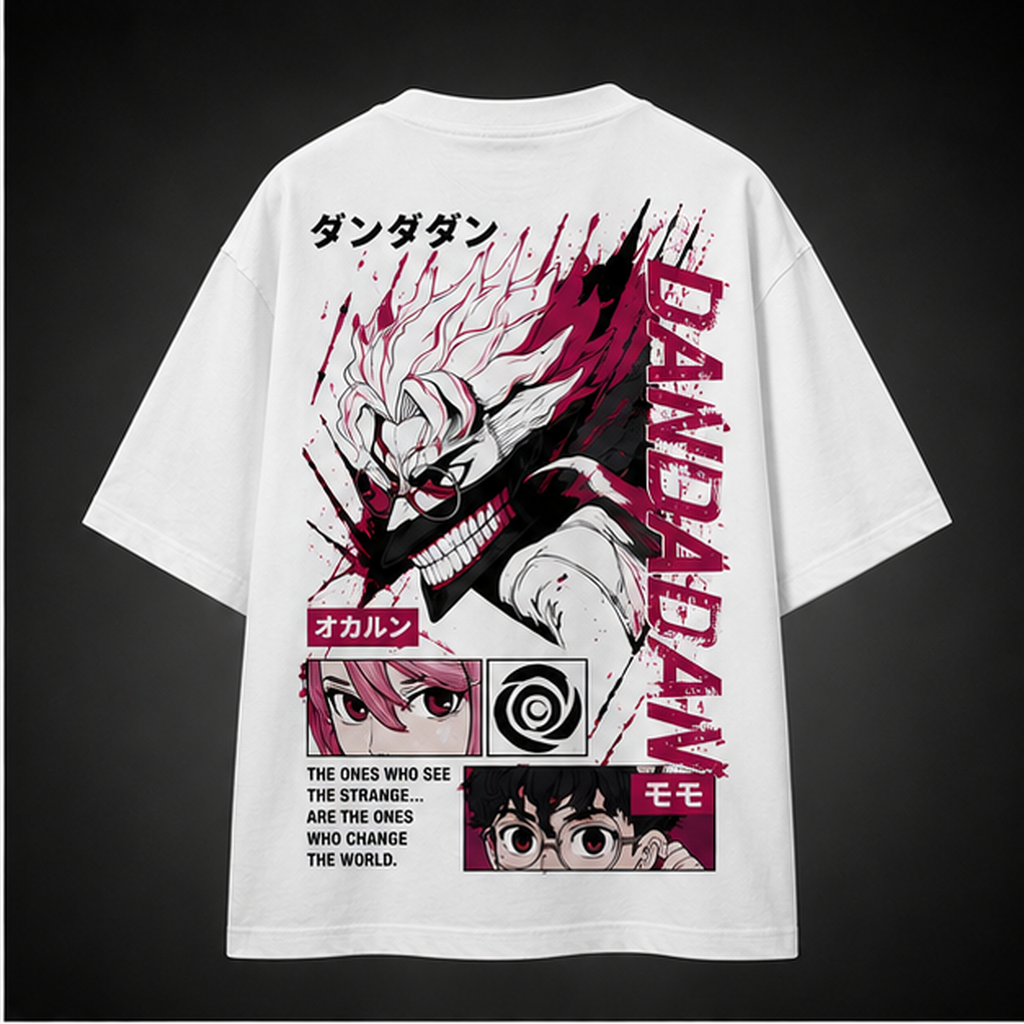 Momo Ayase & Ken Takakura Dandadan Anime Graphic Tee - See The Strange