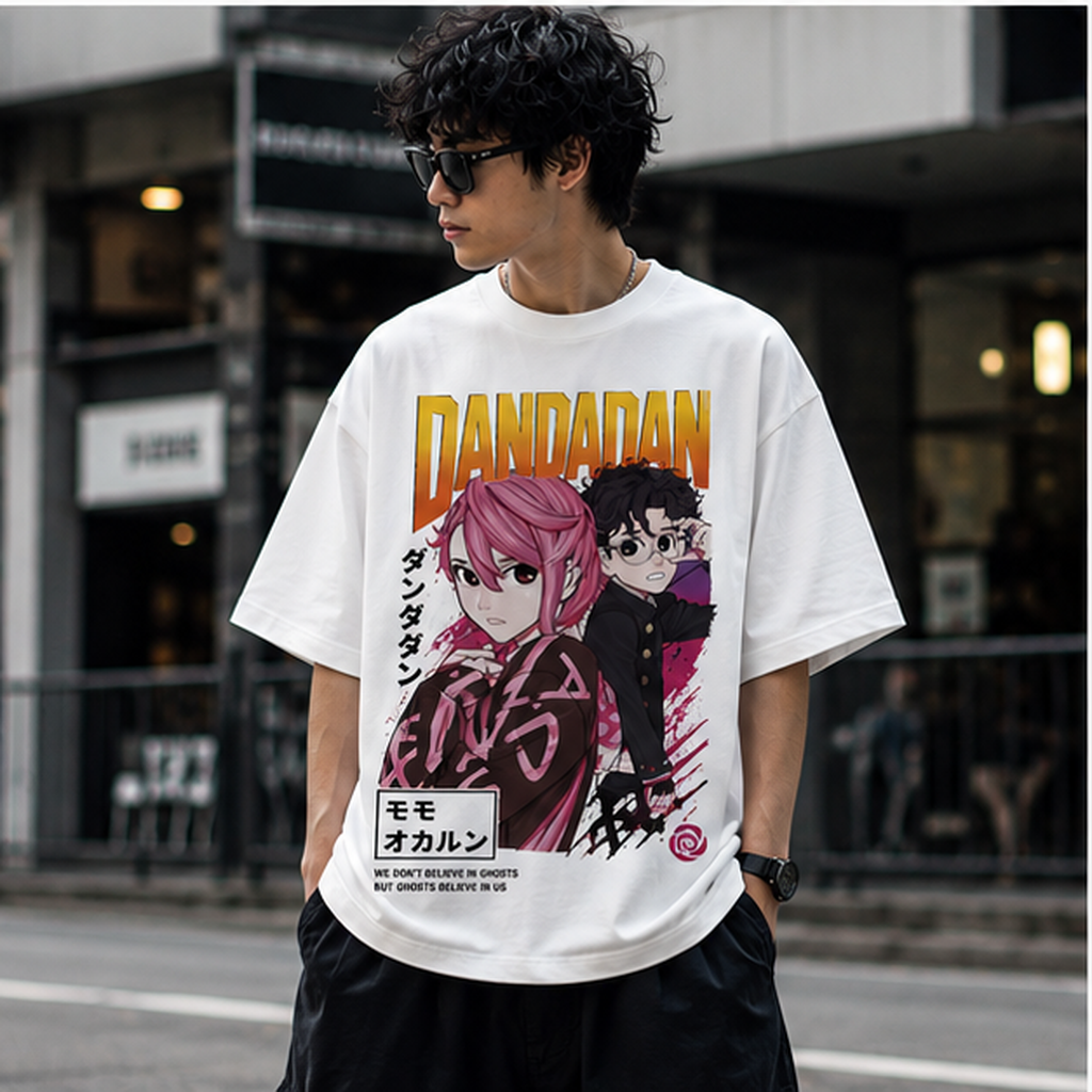 Momo Ayase & Ken Takakura Dandadan Anime Graphic Tee - See The Strange