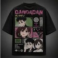 Momo Ayase & Okarun Dandadan Anime Graphic Tee - Momo Okarun Panels