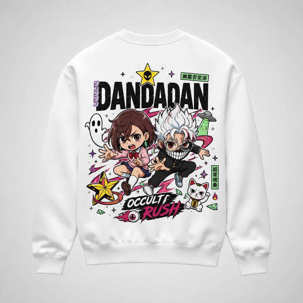 Momo Ayase & Okarun Dandadan Anime Sweatshirt - Occult Rush
