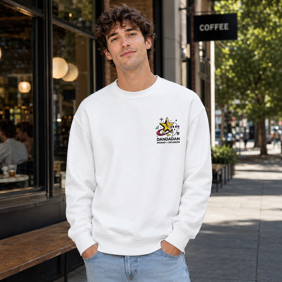 Momo Ayase & Okarun Dandadan Anime Sweatshirt - Occult Rush
