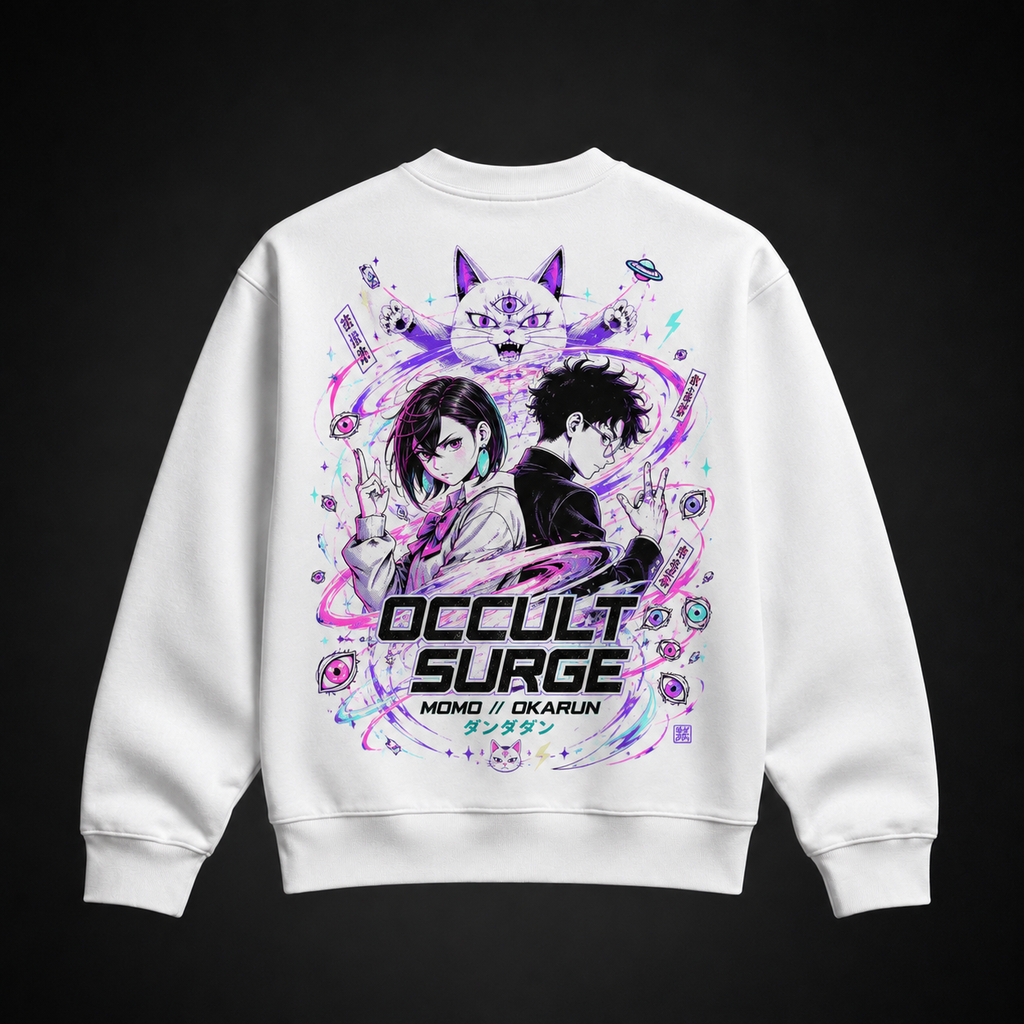 Momo Ayase & Okarun Dandadan Anime Sweatshirt - Occult Surge
