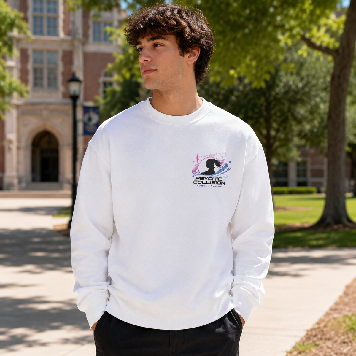 Momo Ayase & Okarun Dandadan Anime Sweatshirt - Psychic Collision