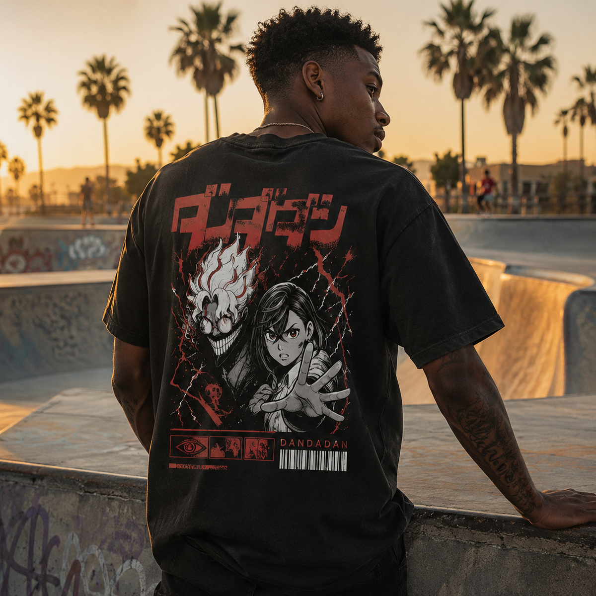 Momo Ayase & Turbo Granny Dandadan Anime Graphic Tee - Occult Lightning Duo