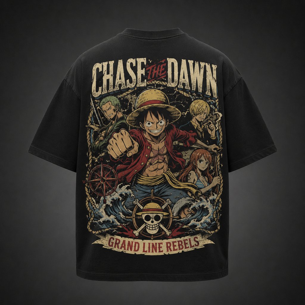 Monkey D. Luffy One Piece Anime Graphic Tee - Chase The Dawn