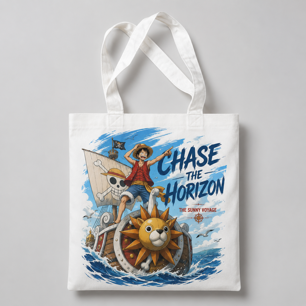 Monkey D. Luffy One Piece Anime Canvas Tote Bag - Chase The Horizon