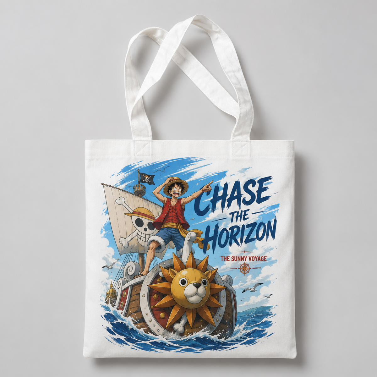 Monkey D. Luffy One Piece Anime Canvas Tote Bag - Chase The Horizon