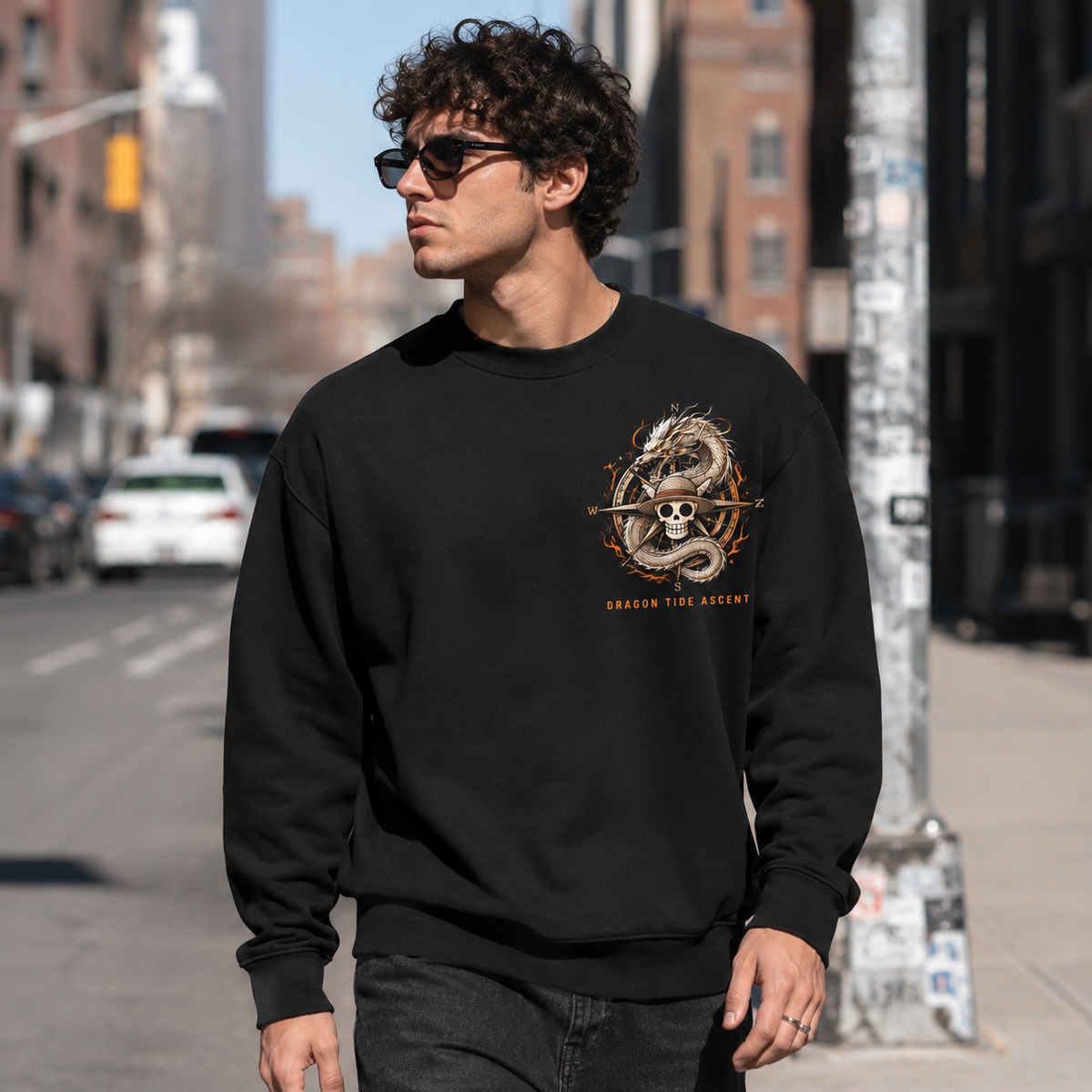 Monkey D. Luffy One Piece Anime Sweatshirt - Dragon Tide Ascent