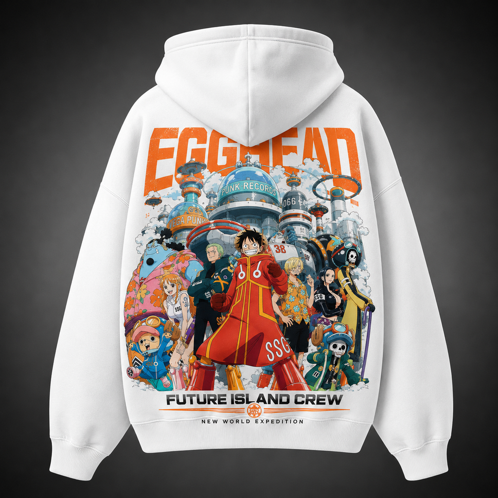 Monkey D. Luffy One Piece Anime Hoodie - Egghead Future Crew