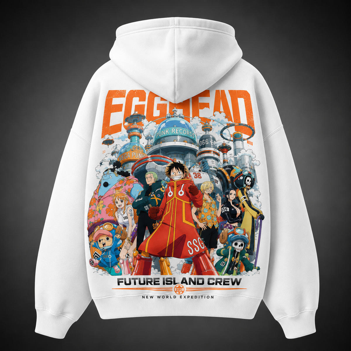 Monkey D. Luffy One Piece Anime Hoodie - Egghead Future Crew
