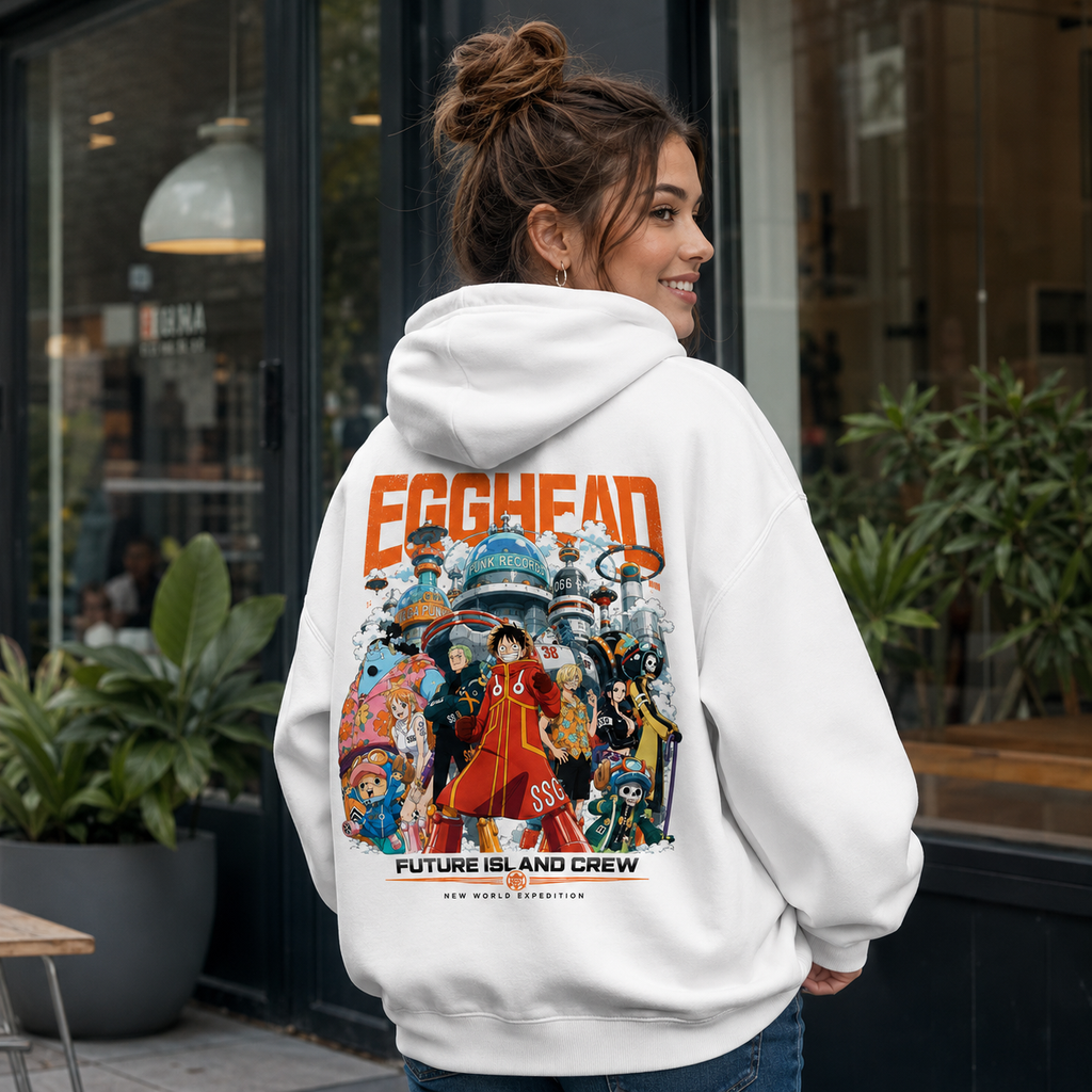 Monkey D. Luffy One Piece Anime Hoodie - Egghead Future Crew