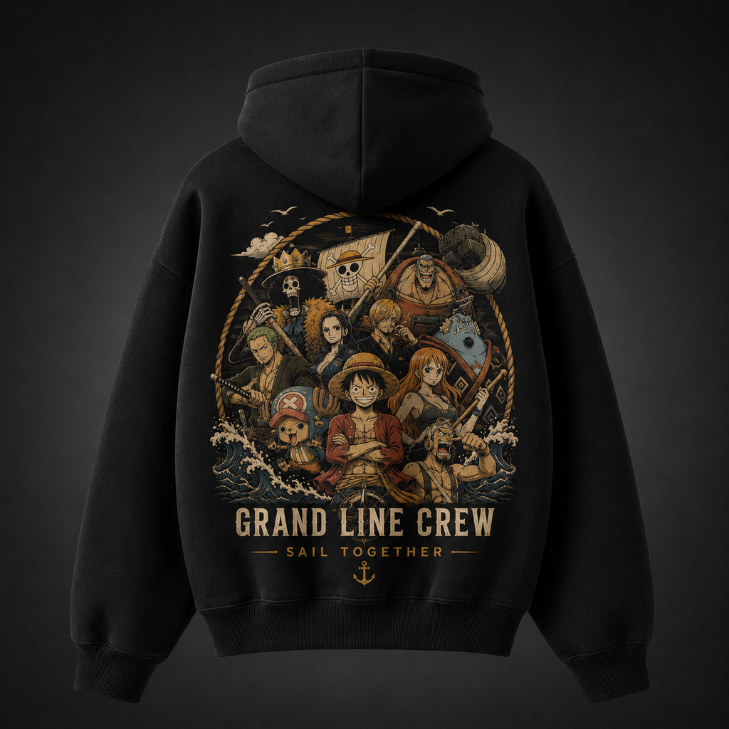Monkey D. Luffy One Piece Anime Hoodie - Grand Line Crew