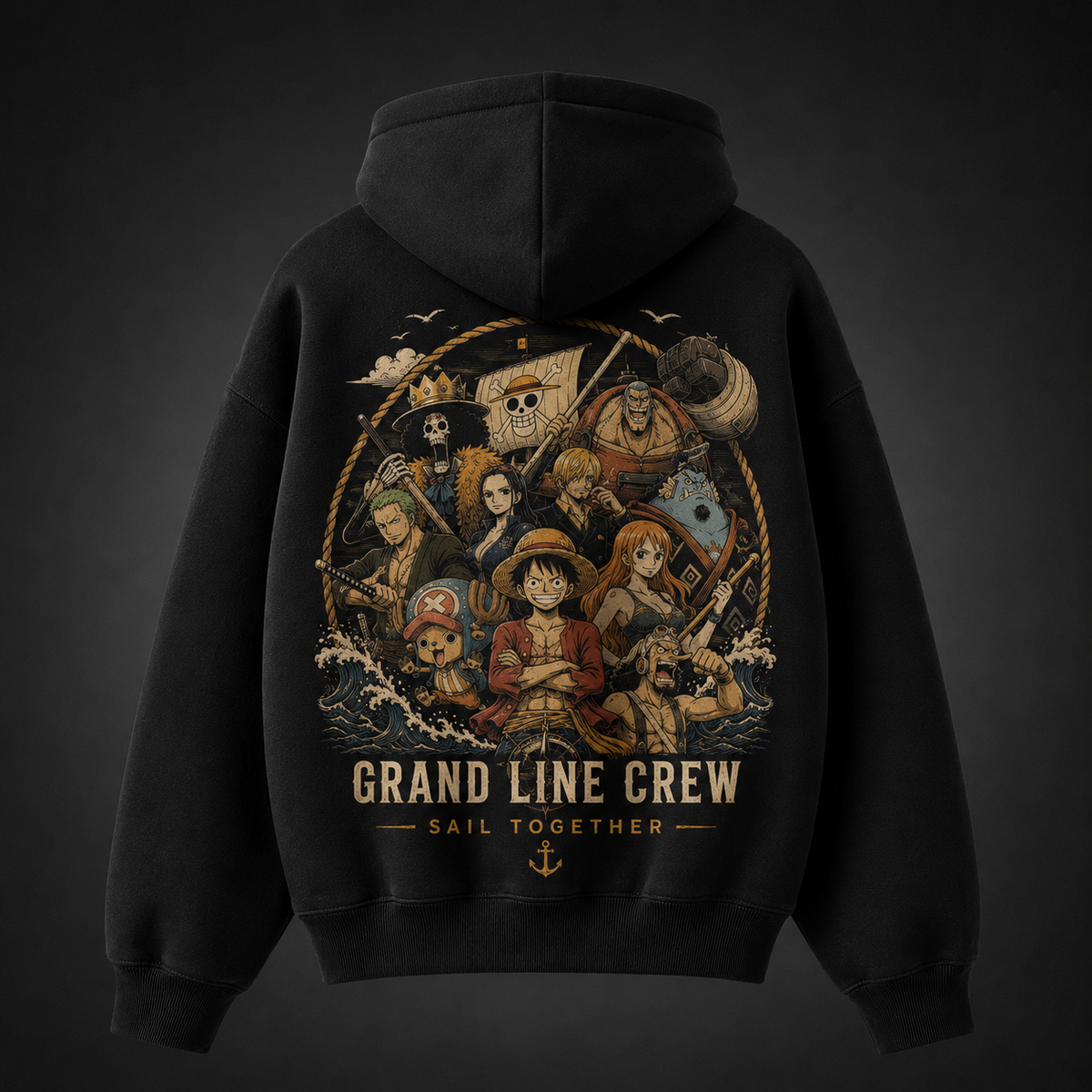 Monkey D. Luffy One Piece Anime Hoodie - Grand Line Crew