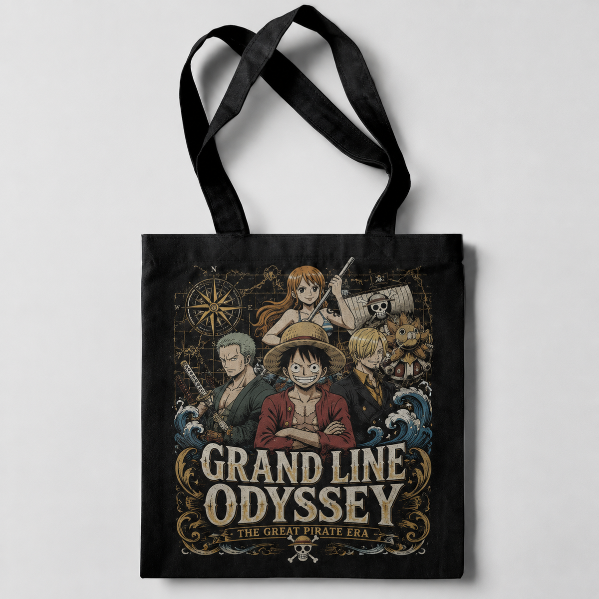 Monkey D. Luffy One Piece Anime Canvas Tote Bag - Great Pirate Era
