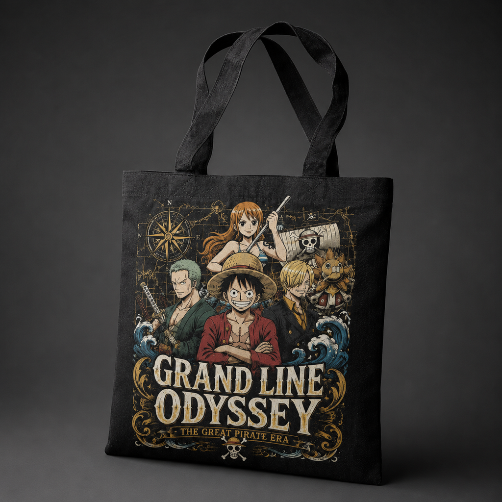 Monkey D. Luffy One Piece Anime Canvas Tote Bag - Great Pirate Era