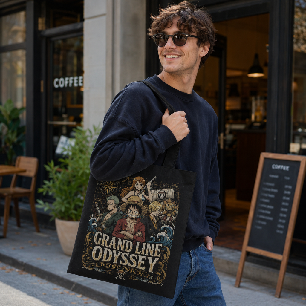 Monkey D. Luffy One Piece Anime Canvas Tote Bag - Great Pirate Era