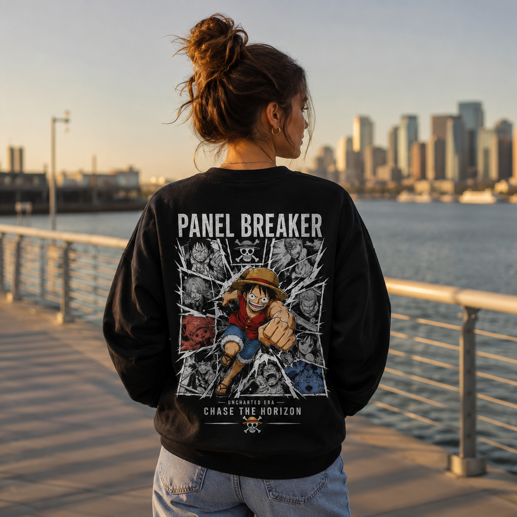 Monkey D. Luffy One Piece Anime Sweatshirt - Panel Breaker