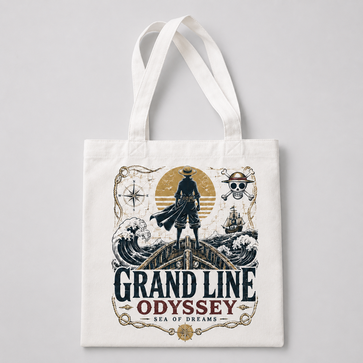 Monkey D. Luffy One Piece Anime Canvas Tote Bag - Sea Of Dreams