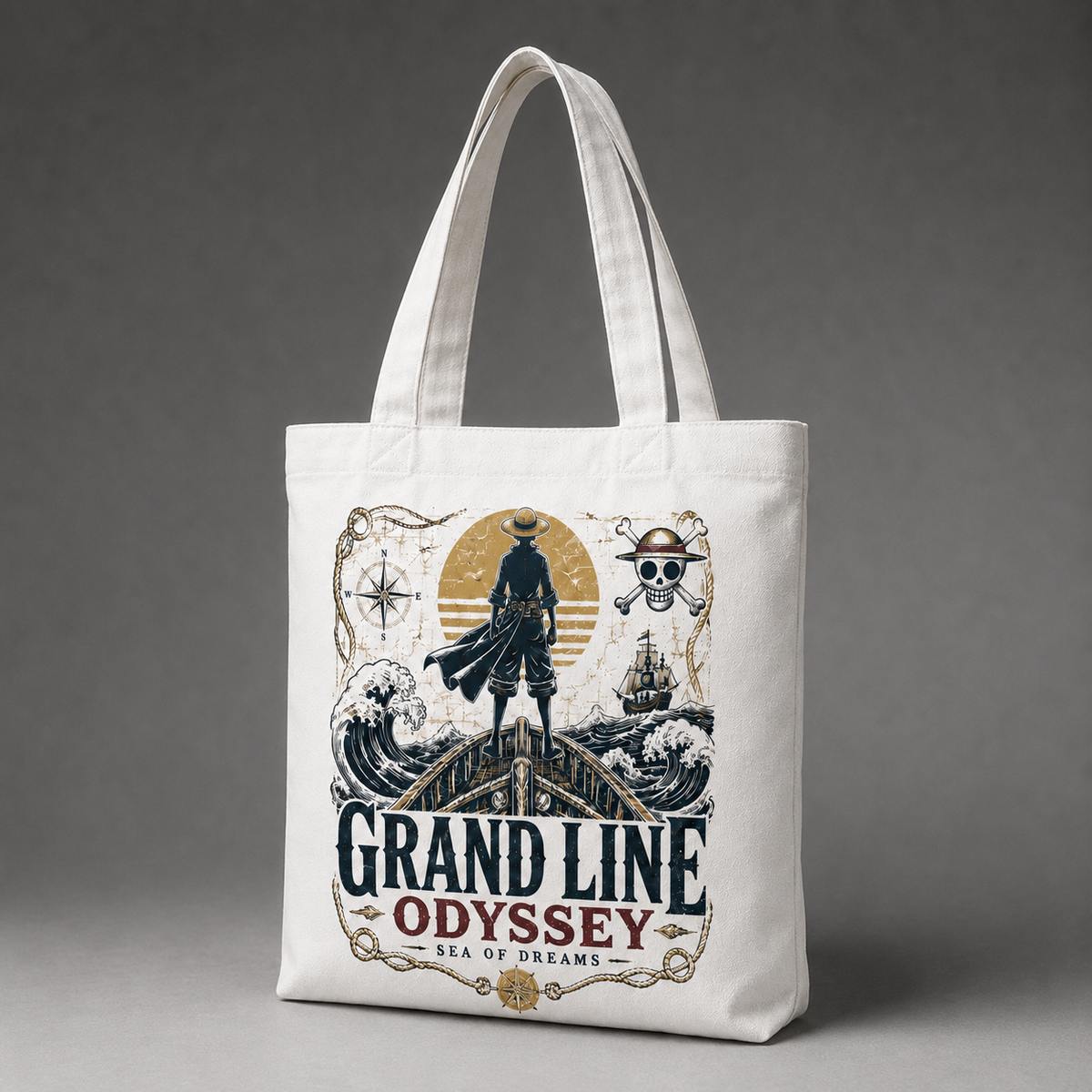 Monkey D. Luffy One Piece Anime Canvas Tote Bag - Sea Of Dreams
