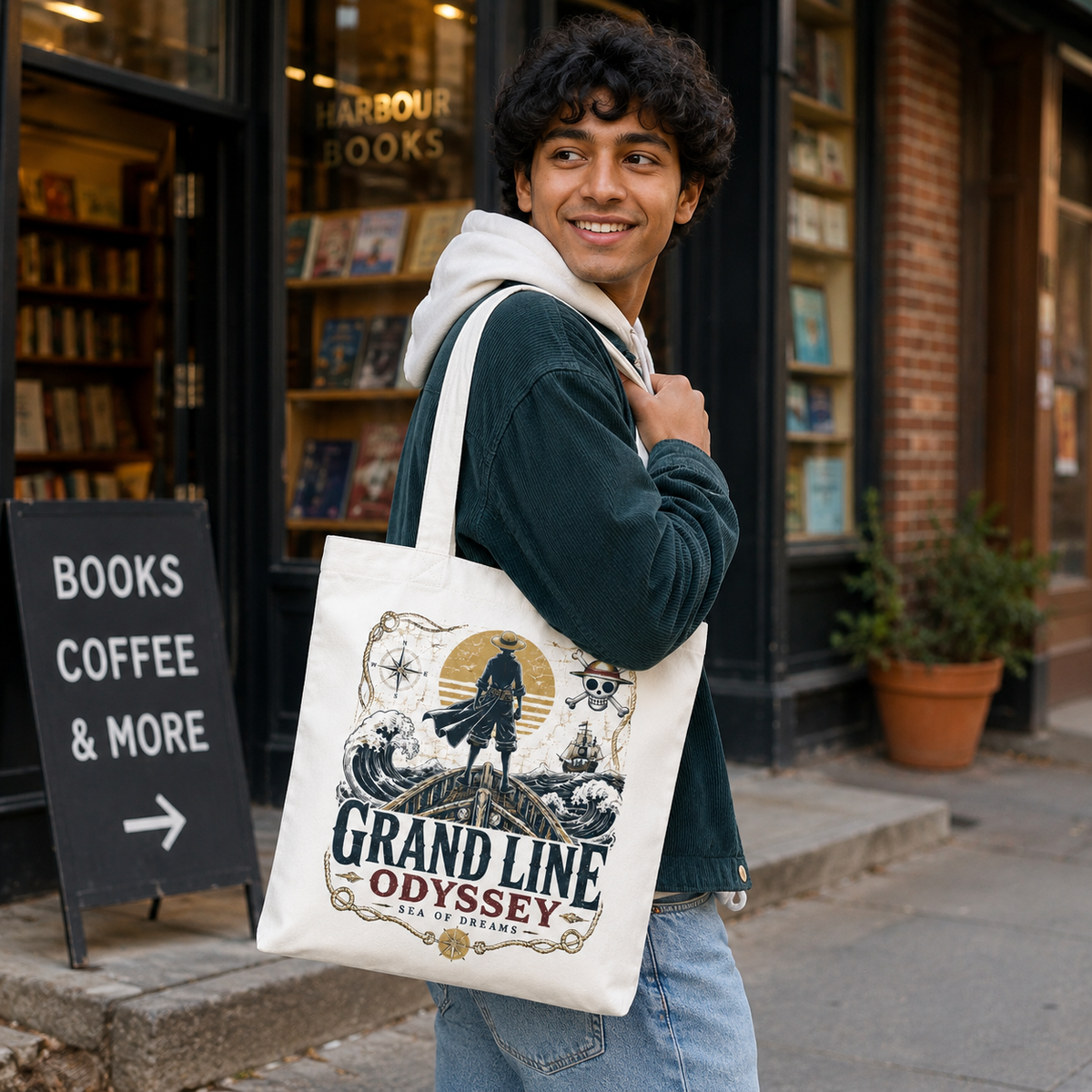 Monkey D. Luffy One Piece Anime Canvas Tote Bag - Sea Of Dreams