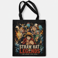Monkey D. Luffy One Piece Anime Canvas Tote Bag - Straw Hat Legends