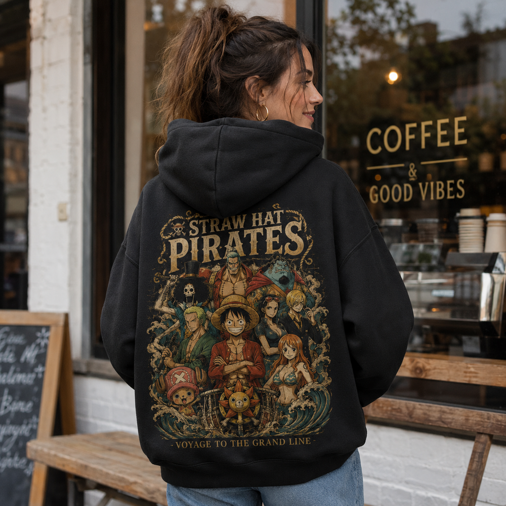 Monkey D. Luffy One Piece Anime Hoodie - Straw Hat Pirates