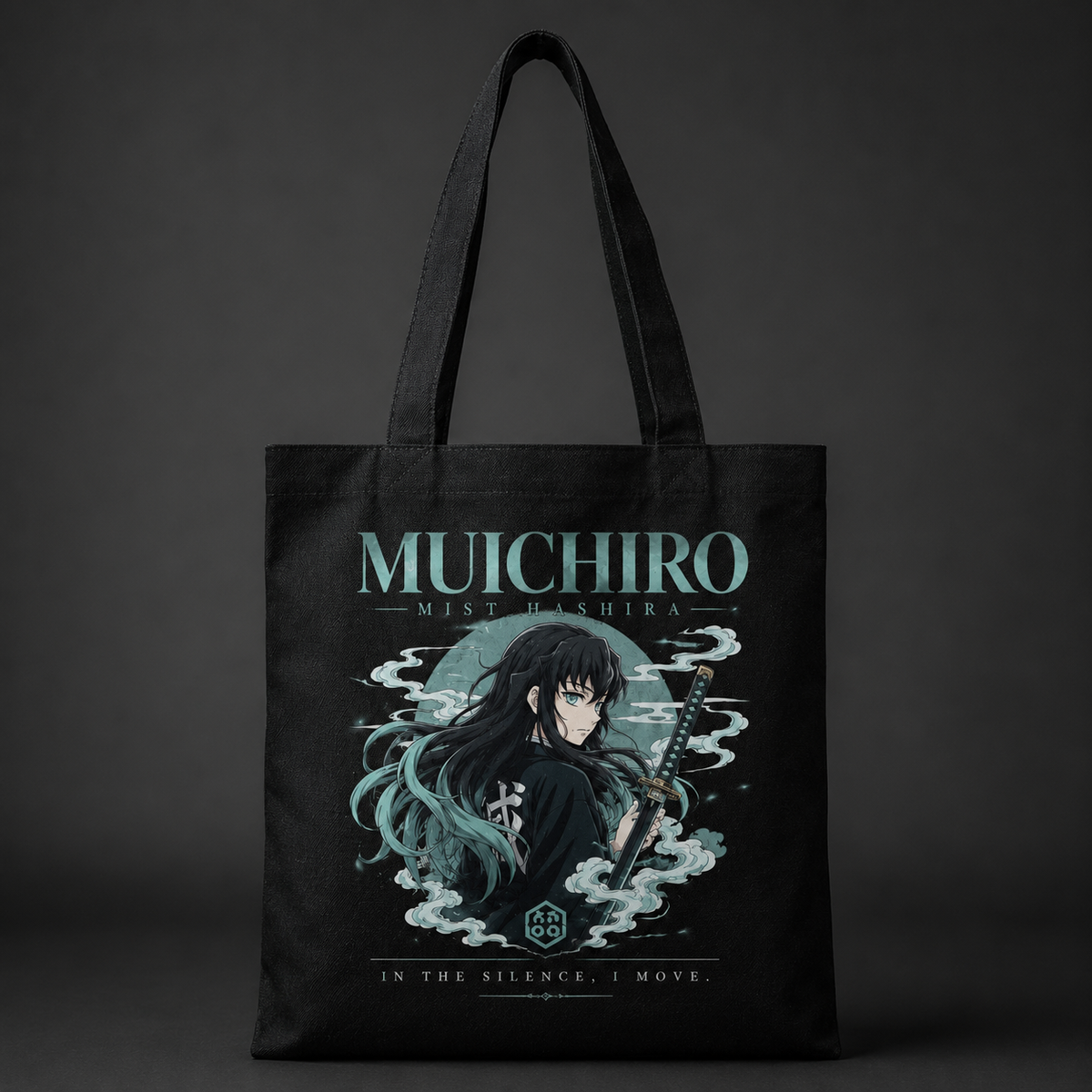 Muichiro Tokito Demon Slayer Anime Canvas Tote Bag - Mist Hashira Portrait