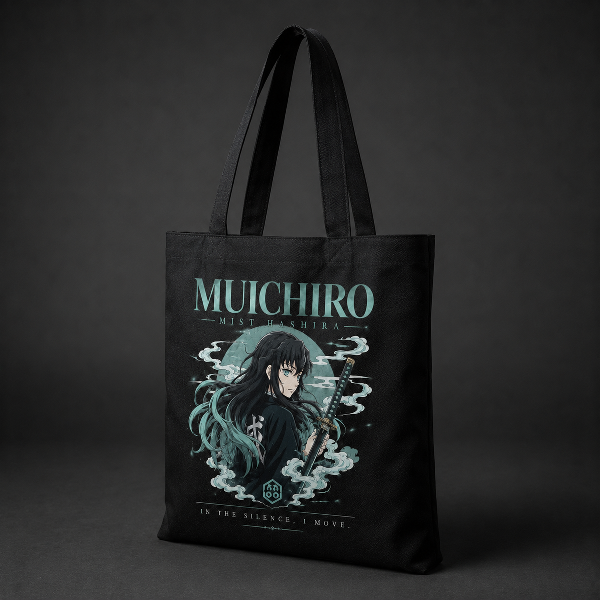 Muichiro Tokito Demon Slayer Anime Canvas Tote Bag - Mist Hashira Portrait