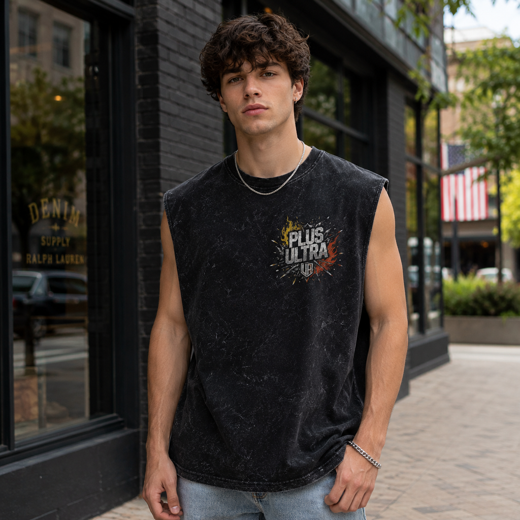 My Hero Academia Anime Tank Top - U.A. Heroes Eyes Acid Wash Vest
