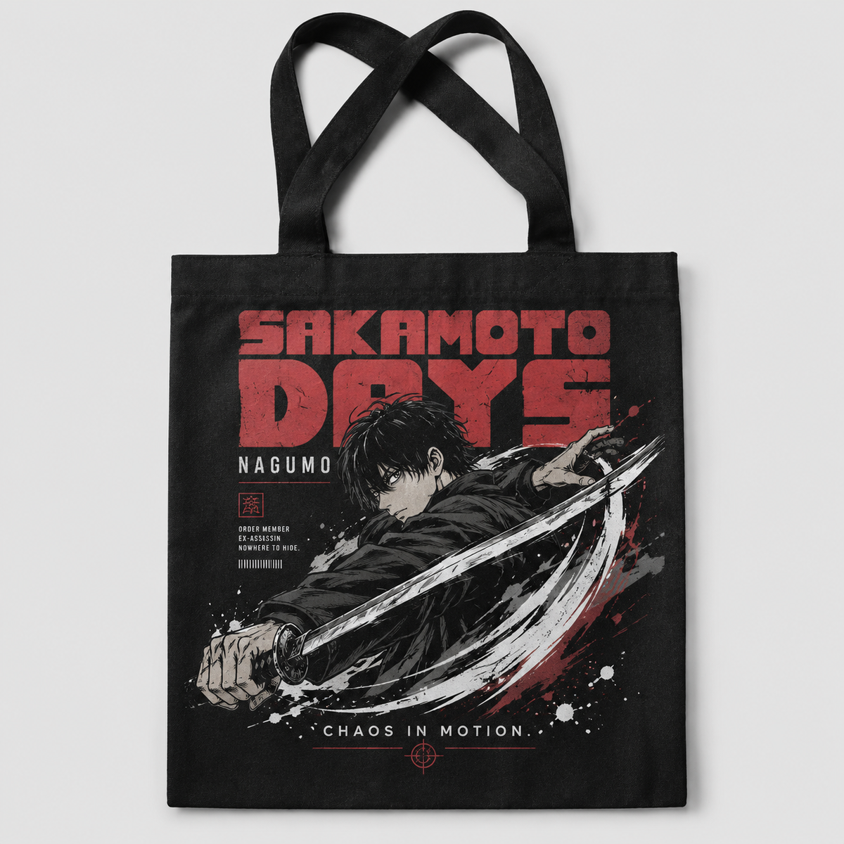 Nagumo Sakamoto Days Anime Canvas Tote Bag - Chaos In Motion