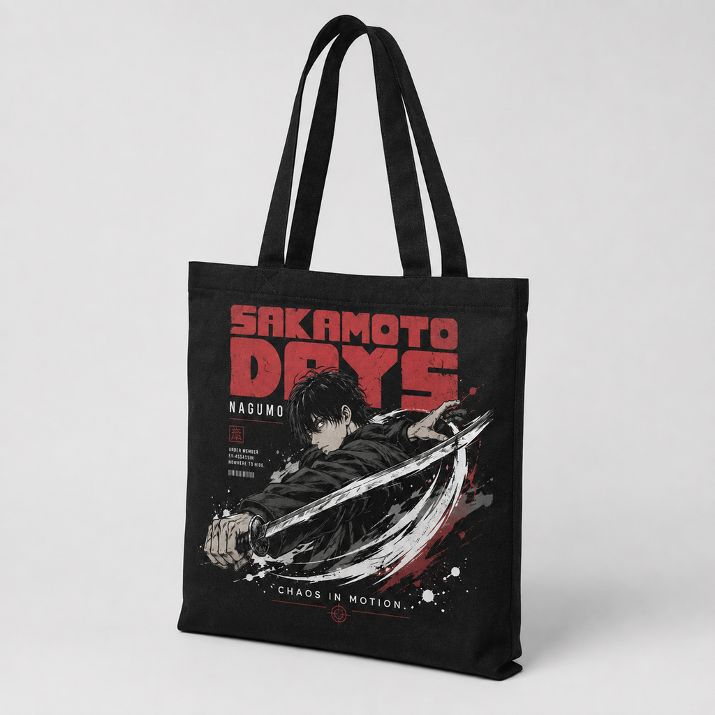 Nagumo Sakamoto Days Anime Canvas Tote Bag - Chaos In Motion