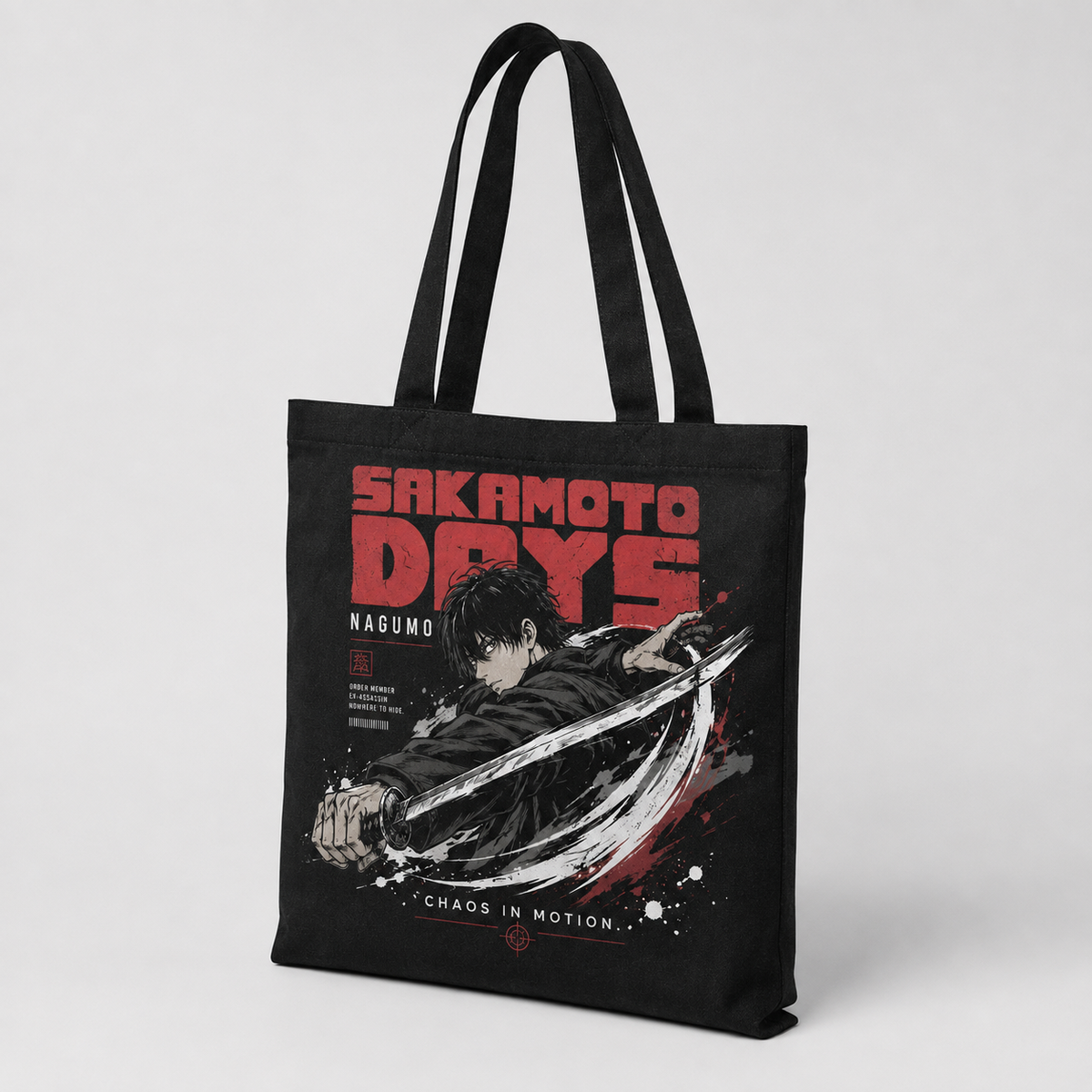 Nagumo Sakamoto Days Anime Canvas Tote Bag - Chaos In Motion