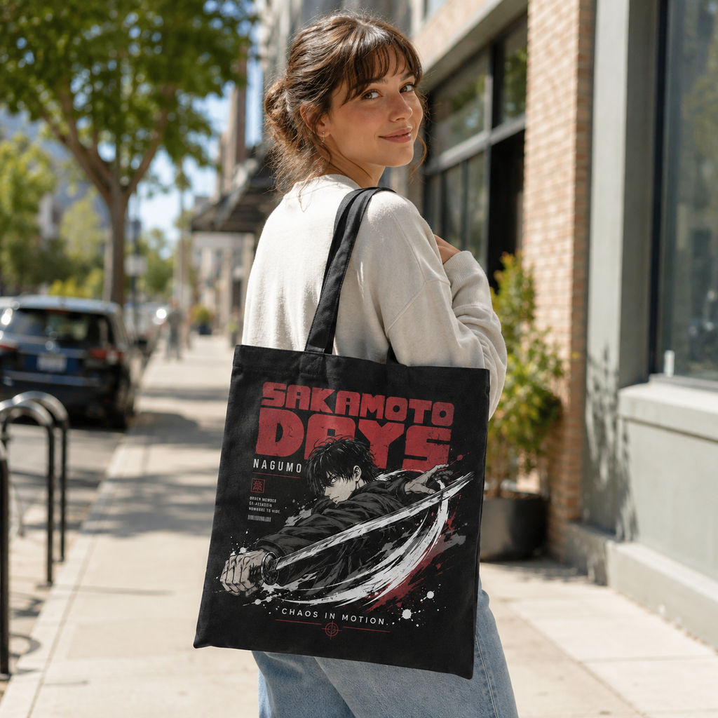 Nagumo Sakamoto Days Anime Canvas Tote Bag - Chaos In Motion