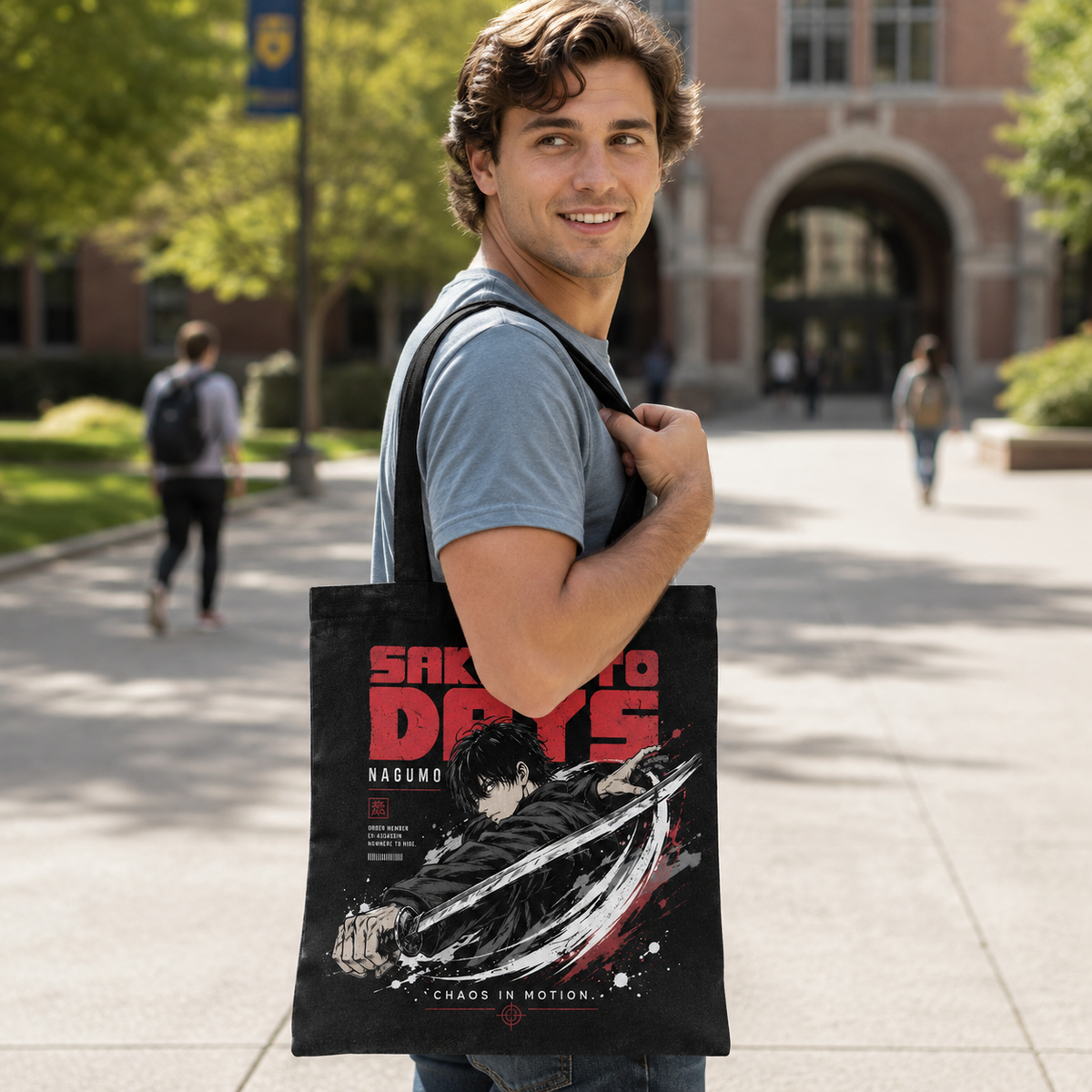 Nagumo Sakamoto Days Anime Canvas Tote Bag - Chaos In Motion