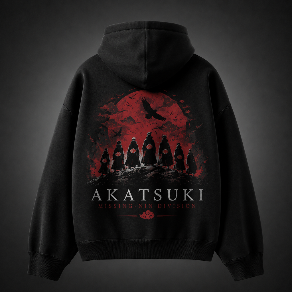 Naruto Anime Hoodie - Akatsuki Blood Moon