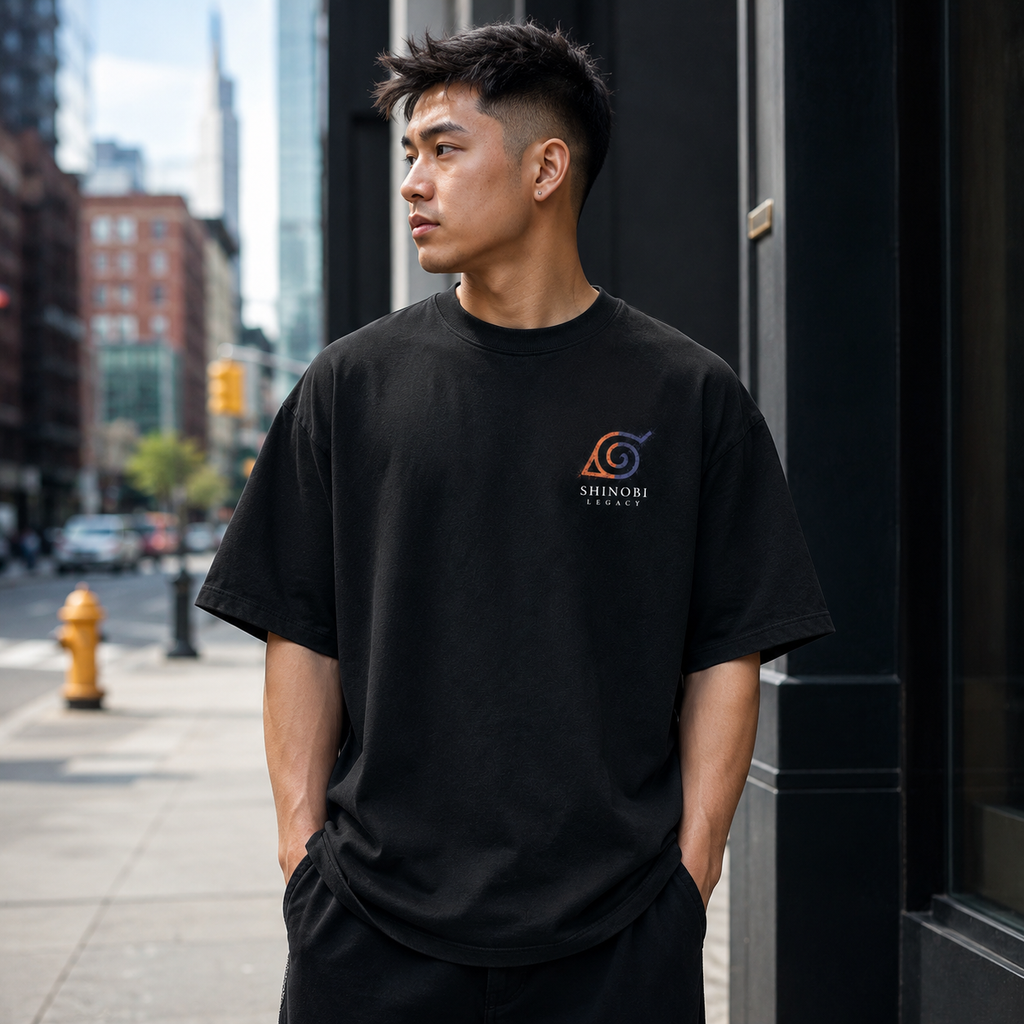 Naruto Uzumaki Naruto Anime Graphic Tee - Fire And Shadow