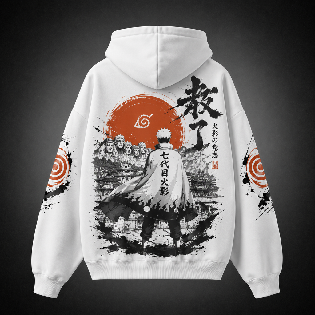 Naruto Uzumaki Naruto Anime Hoodie - Seventh Hokage Ink