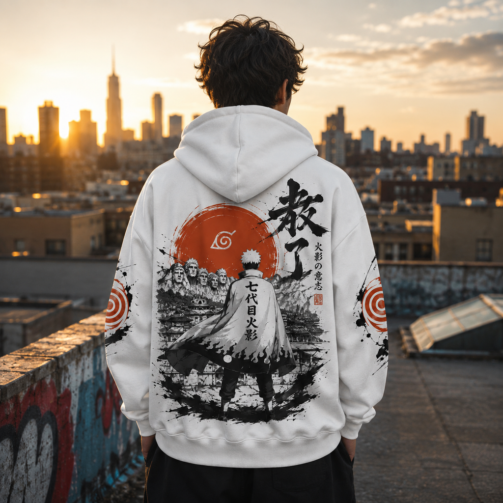 Naruto Uzumaki Naruto Anime Hoodie - Seventh Hokage Ink