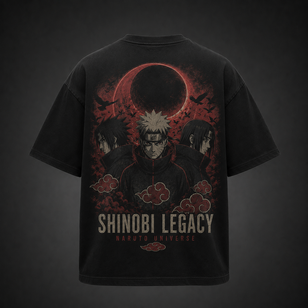 Naruto Uzumaki Naruto Anime Graphic Tee - Shinobi Legacy Trio
