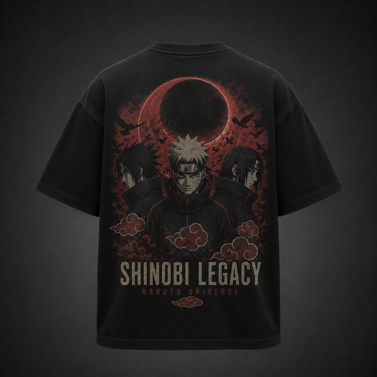 Naruto Uzumaki Naruto Anime Graphic Tee - Shinobi Legacy Trio