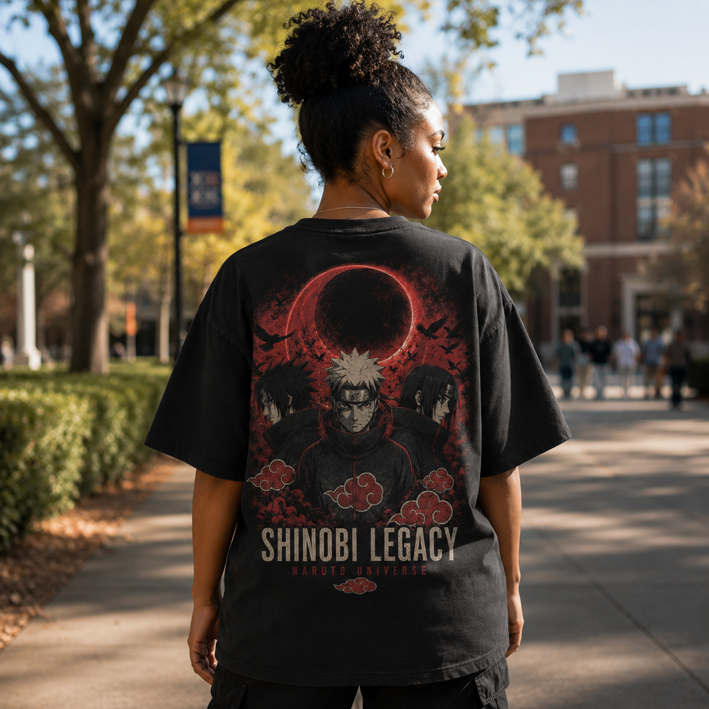 Naruto Uzumaki Naruto Anime Graphic Tee - Shinobi Legacy Trio