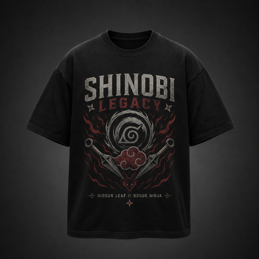 Naruto Anime Graphic Tee - Will Of Fire
