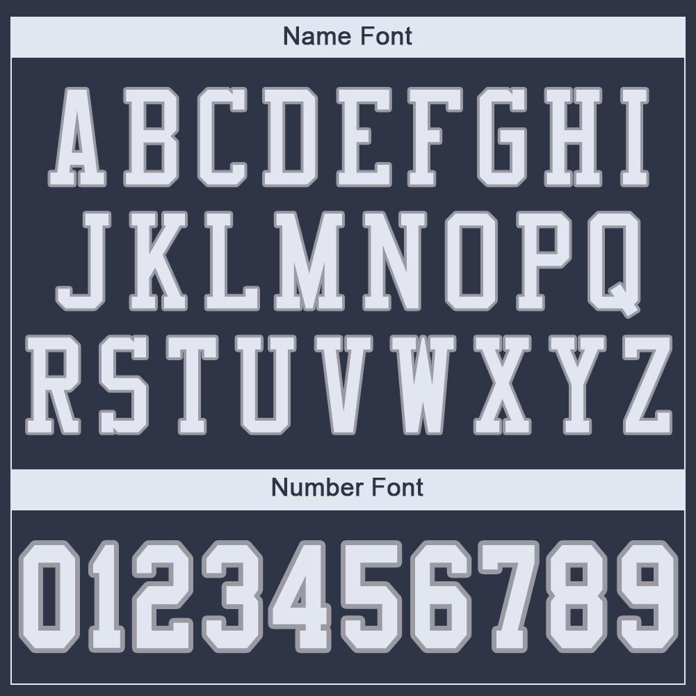 Custom Football Jersey - Navy White-Light Gray Mesh - Style Navy0082