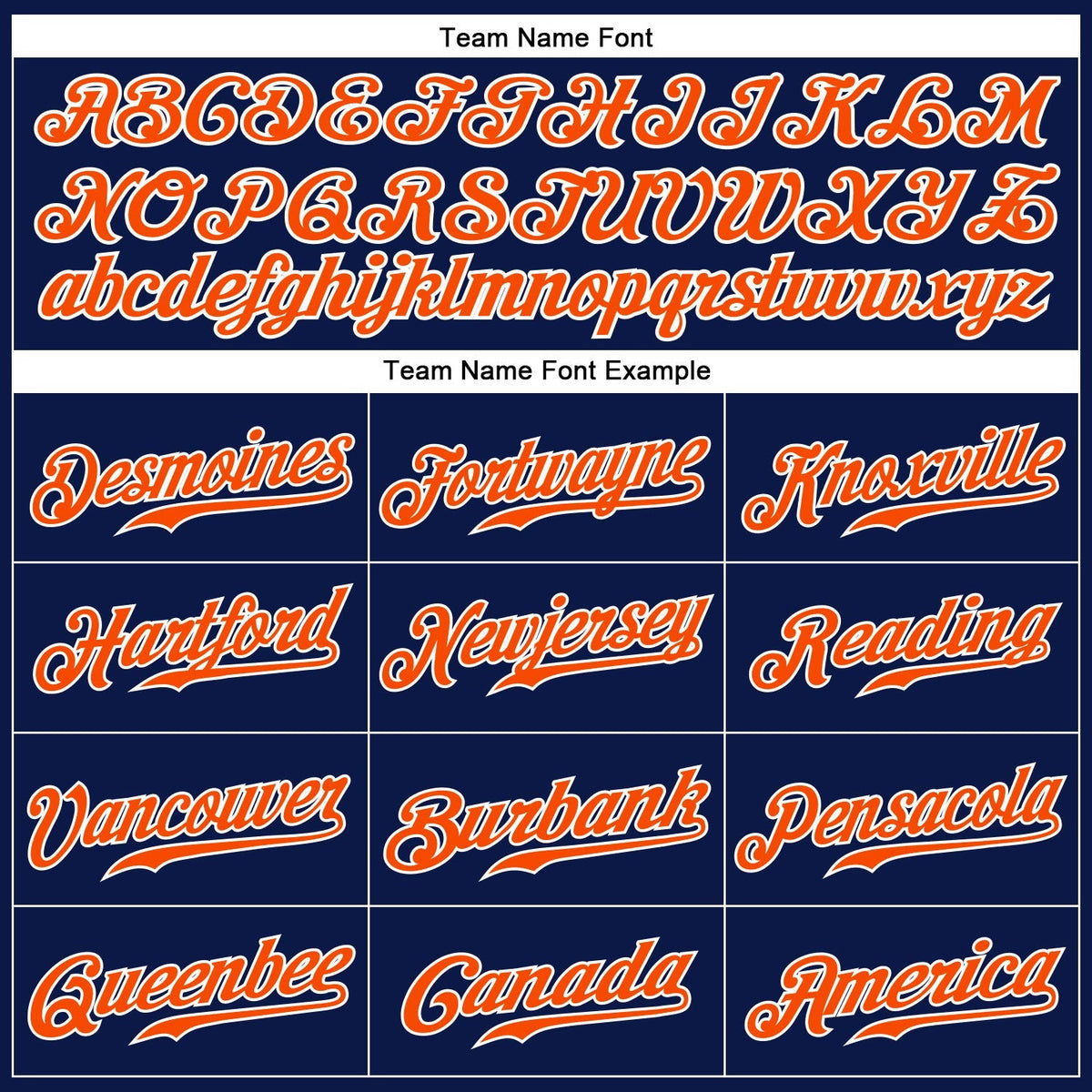 Custom Baseball Jersey - Navy White Pinstripe Orange-White