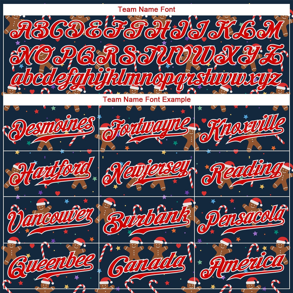 Custom Baseball Jersey - Navy Red-White Christmas 3D