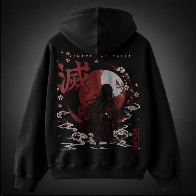 Nezuko Kamado Demon Slayer Anime Hoodie - Blossom Moon Nezuko