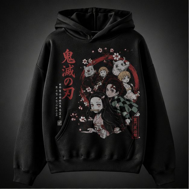 Nezuko Kamado Demon Slayer Anime Hoodie - Blossom Moon Nezuko